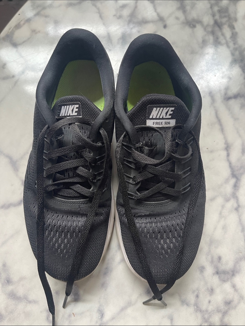Nike Women’s Black Free RN Lightweight Running Shoes Size 6.5